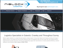 Tablet Screenshot of niblocklogistics.co.uk